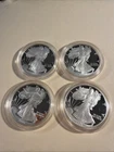 2006-W SILVER EAGLE PROOF COINS Count Of Four Coins One Lot