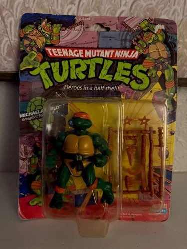 1988 Playmates Toys Teenage Mutant Ninja Turtles Michelangelo Action Figure NEW