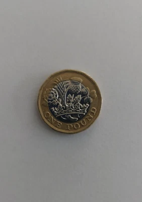 One Pound Münze aus dem Jahr 2016 - Bild 1 von 2