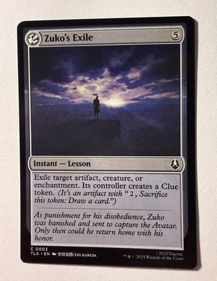 Zuko's Exile - 0003  - Avatar: The Last Airbender TLA - MTG - NM/M