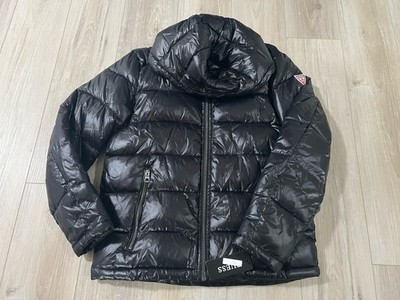 Guess Men Gloss Puffer jacket Convertible Hooded size  M NWT