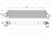 1X Valeo 818561 LadeluftküHler FüR Renault Nissan Opel Vauxhall
