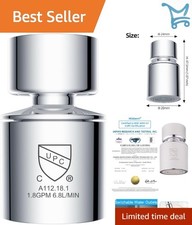 Faucet Aerator Brass Chrome 360  Swivel Dual-Function Kitchen Sink Sprayer