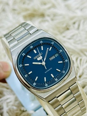 VINTAGE SEIKO 5 AUTOMATIC 6309 BLUE DAIL MANS WATCH
