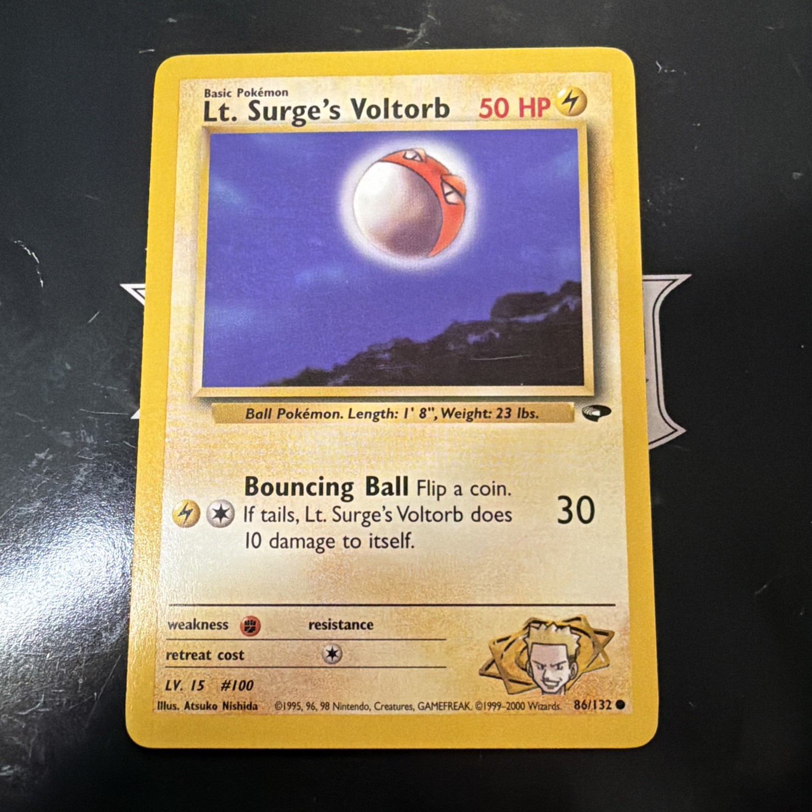 Lt. Surge's Voltorb 86/132 Common Gym Challenge Pokemon Unlimited