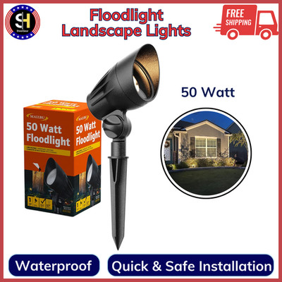 Malibu 50 Watt Floodlight Landscape Lights Outdoor Spotlight Waterproof Path