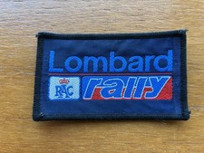 VINTAGE LOMBARD RAC RALLY SEW ON PATCH BADGE 1990's MOTORSPORT 