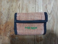 Vintage Hemp Tri Fold Wallet