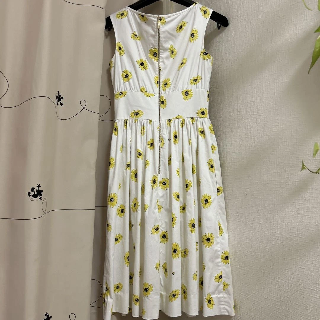 Autentico abito girasole kate spade new york taglia 0 "offerte benvenute" R2952