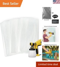 Versatile 50 Pcs Paint Sprayer Bags - Waterproof Liners for Hassle-Free Painting