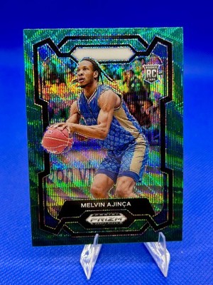 2024 Panini Prizm Draft Picks Basketball Melvin Ajinca Green Wave Prizm RC #48