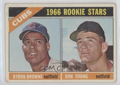 1966 O-Pee-Chee Rookie Stars Byron Browne Don Young #139 Rookie RC 04e3