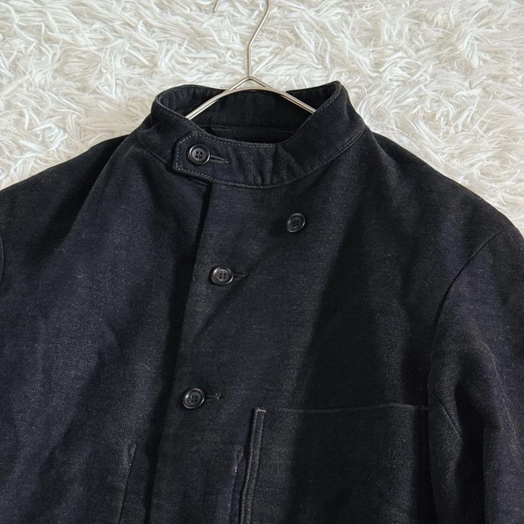 45R 45rpm Mole 908ALL Coverall Jacket Black Cotton Stand Collar Size 2 M Japan - product detail image 2