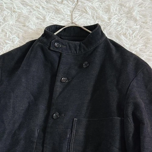 45R 45rpm Mole 908ALL Coverall Jacket Black Cotton Stand Collar Size 2 M Japan image 2