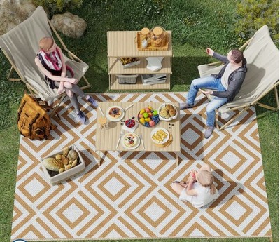 Zeltteppich Vorleger Matte Outdoor Indoor 180x120cm Marrakesch SIEHE DESIGN Kunststoff