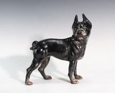Vintage Cast Iron Boston Terrier Doorstop Hubley Style