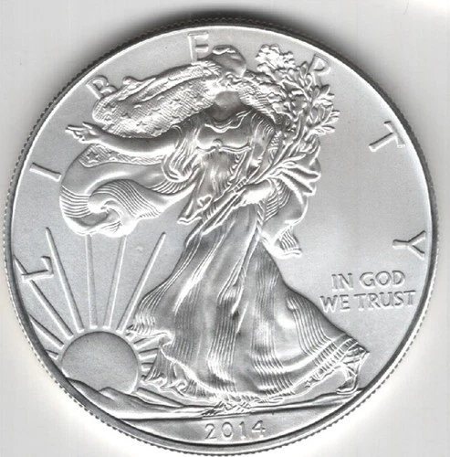 2014 WALKING LIBERTY AMERICAN EAGLE .999 FINE SILVER DOLLAR COIN 1oz. $1 USA
