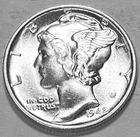 1942 P MERCURY DIME SUPERB GEM BU +  No Reserve  *J1886