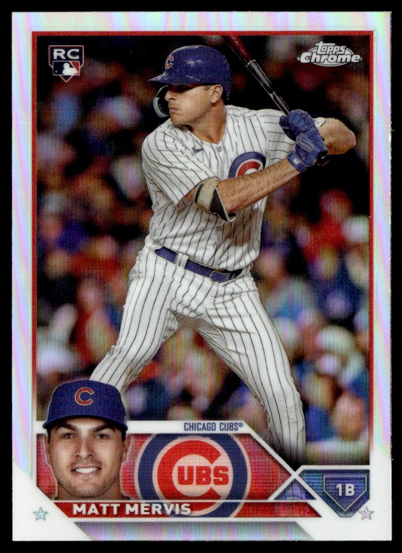 2023 TOPPS CHROME UPDATE MATT MERVIS RC CHICAGO CUBS #USC112 REFRACTOR
