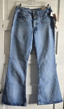 Vintage 90s MUDD Jeans Bellbottom Flare Front Pockets Y2K Hippie Hippy Disco