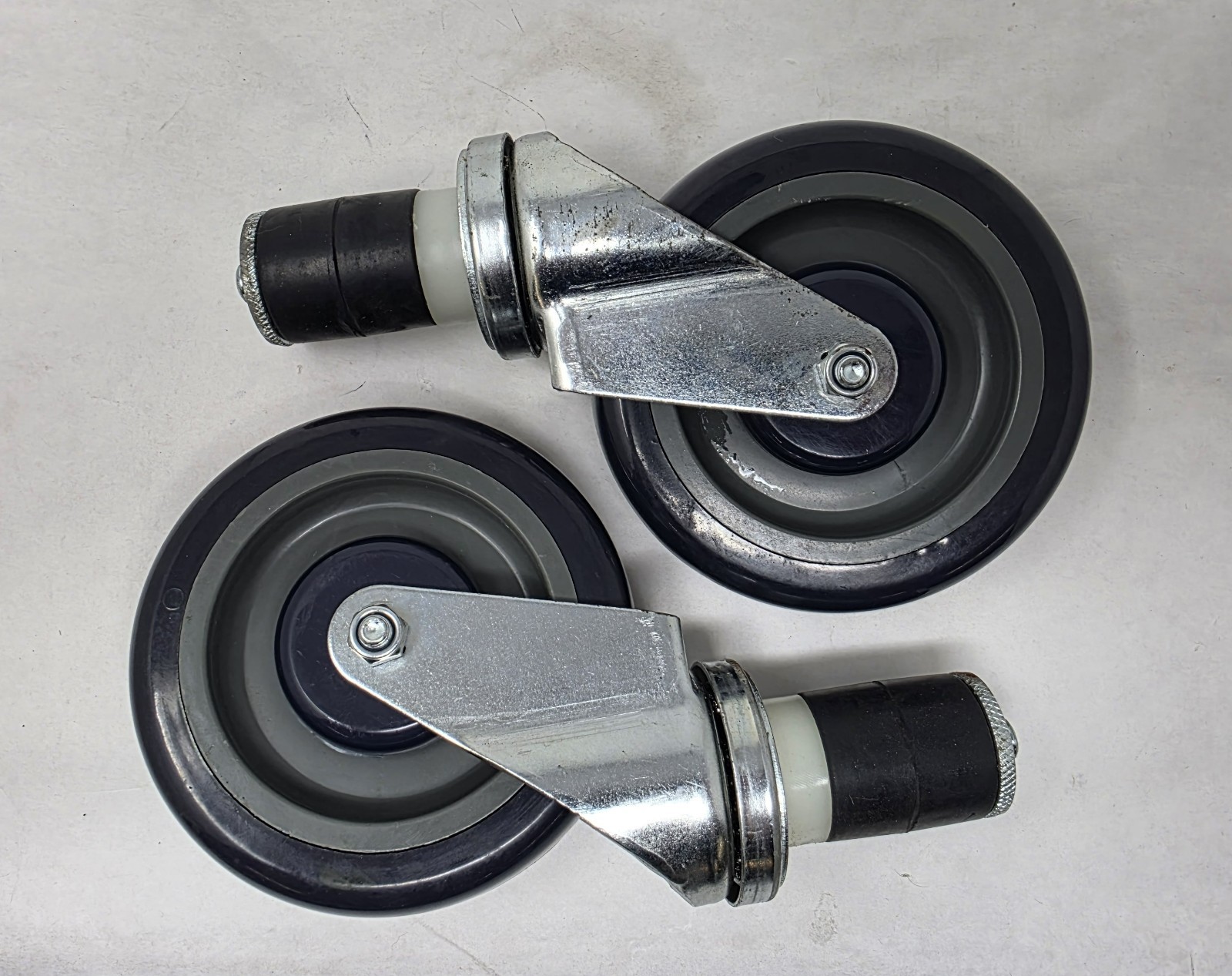 5" Non-Brake swivel Casters for Worktables Workstations Multi-use wheels (Qty 2)