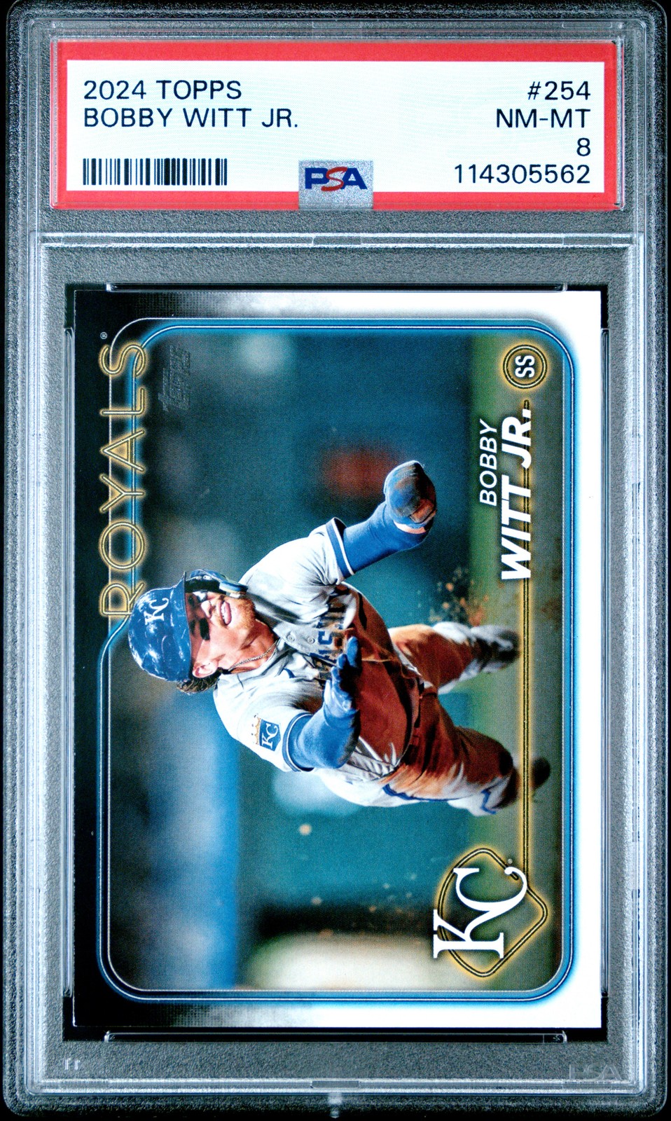2024 TOPPS #254 BOBBY WITT JR. PSA 8