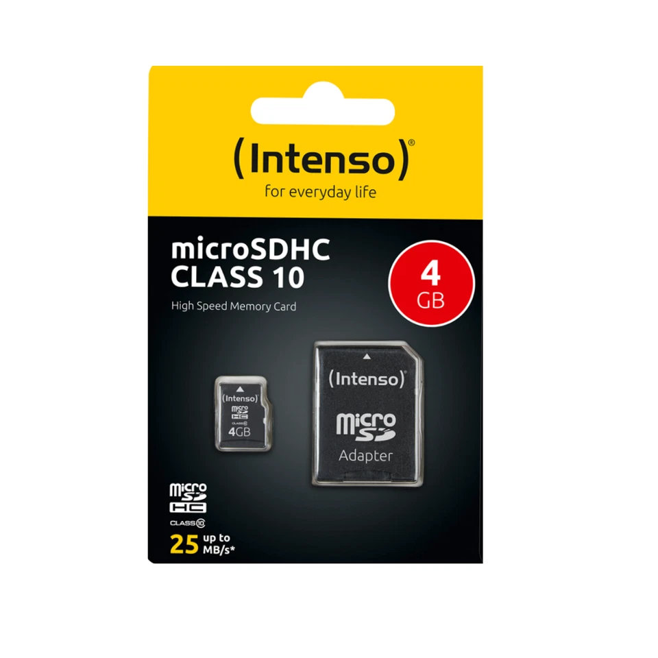 Intenso microSD Karte 4–128GB Class 10 SDXC Adapter Handy Tablet Speicherkarte - Bild 2 von 4