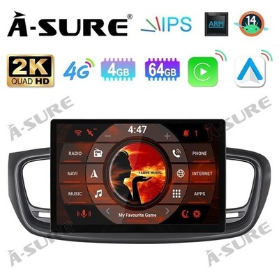 13'' 2K Android 14 AutoRadio Carplay DSP RDS Navi Für KIA SORENTO III UM 2015-20