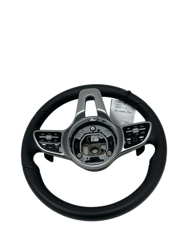 2021-2023 MERCEDES GLA250 LEATHER STEERING WHEEL ASSEMBLY W/ CONTROLS & PADDLES - Image 2 of 4