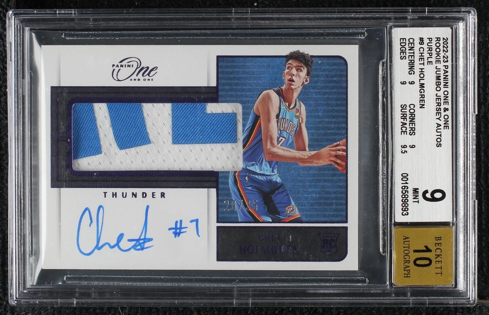 2022-23 Panini One and One - Chet Holmgren #RJJ-CHE - 1 of 2