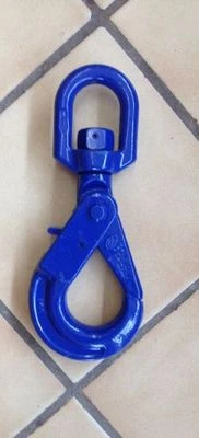 PEERLESS 9/32-5/16 Swivel Self Locking Hook W/ BEARING 5700 LB WLL, Shur-loc, Latchlok