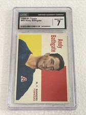 1960-61 Topps #45 Andy Bathgate. CGC 7.0 Near Mint  Graded Hockey Trading Card
