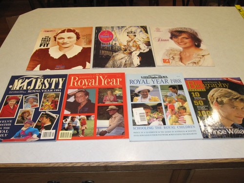 Princess Diana Royalty Magazines Majesty Royal Year  LOT 1980s 1990s ~ 9613 - Imagen 1 de 5