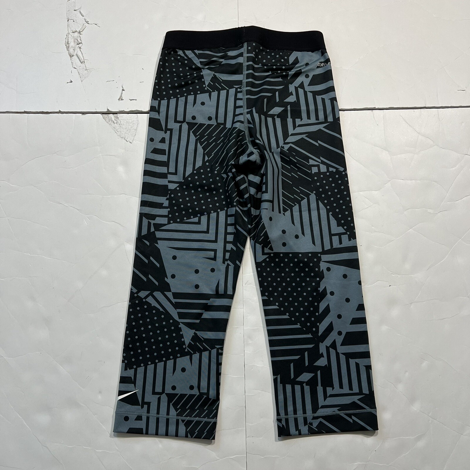 NIKE PRO Capri Black/Gray Patterned Compression T… - image 5