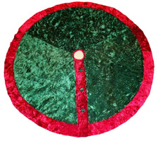 55" Diameter Christmas Xmas Tree Skirt Red Green by Santa's Best