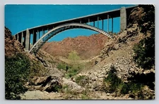 Queen Creek Bridge near Superior Arizona Highway US 60 & 70 AZ Vintage Postcard