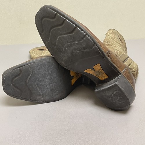 Ariat Heritage Roughstock Stiefel Herren 9,5 D Braun Leder Cowboy Western Eckig - Bild 12 von 17