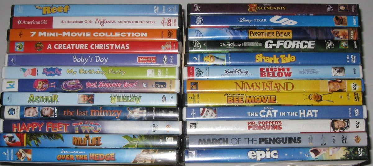 KIDS, FAMILY MOVIE DVD LOT - 24 DVDS - DISNEY, DREAMWORKS