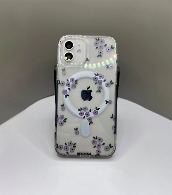Samsung Blumen Hülle für iPhone 6 7 8 X XR 11 12 13 14 15 16 17 Pro Max Plus