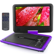 Portable DVD Player with HD Swivel Screen,Rechargeable Battery,Remote Control UK