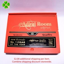 Aging Room Quattro Vibrato Empty Wood Cigar Box 8.75" x 7" x 2"