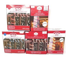 Rope Garland Tape Lights Holiday/Christmas Decor- Many Styles and Colors