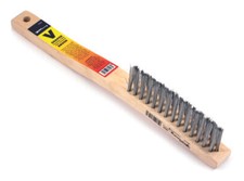Forney 70523 V-Groove Stainless Steel Wire Brush Wood Handle 13-3/4" 8914988