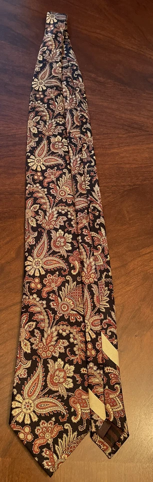 Black Brown 1862 100% Silk Men’s Neck Tie Made In China - Image 3 of 4
