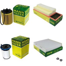 MANN-FILTER Inspektionspaket Filterset für Fiat Doblo Kasten/Kombi 1.3 D
