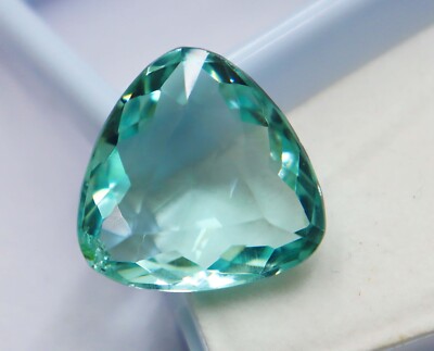 39CTs Marvelous Water color Natural Pariba Tourmaline Trillion Cut Rare Gemstone
