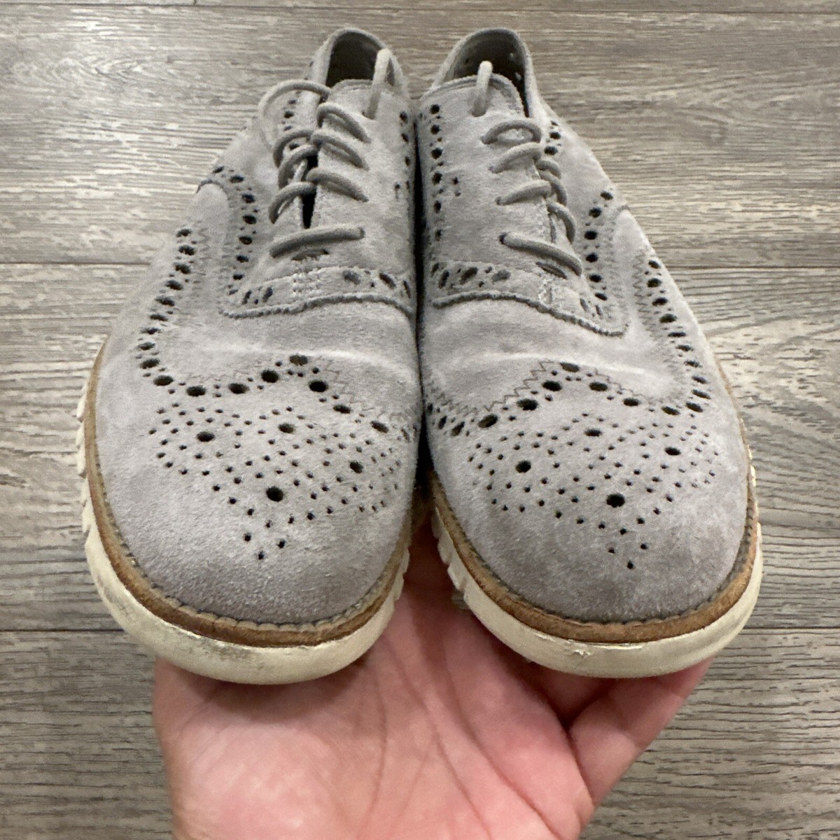 Cole Haan Zerogrand Casual Wingtip Oxford Shoe Mens Size 9 C12980 Gray White Cole Haan Zerogrand Casual Wingtip Oxford Shoe Mens Size 9  main image 4