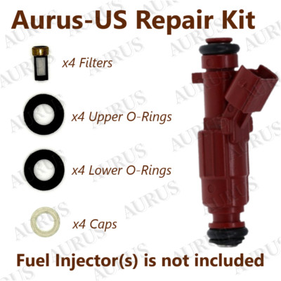 x4 INJECTOR REPAIR KIT FOR 2011-2019 Kia Soul Forte Hyundai Kona Elantra 1.8 2.0