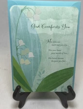 God Comfort Time Of Loss Dayspring Hallmark Greeting Card  (+Envelope 4.75x 7”)