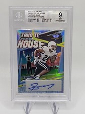 2022 Leaf Valiant Skyy Moore  Auto Take It To The House Platnium Blue 1/10 BGS 9